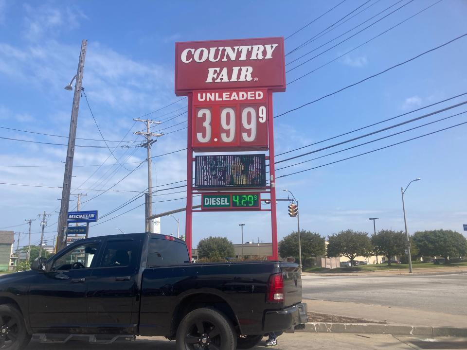 The Country Fair near the intersection of West 18th and Sassafras streets was among local retailers where gas prices neared $4 per gallon on Friday.