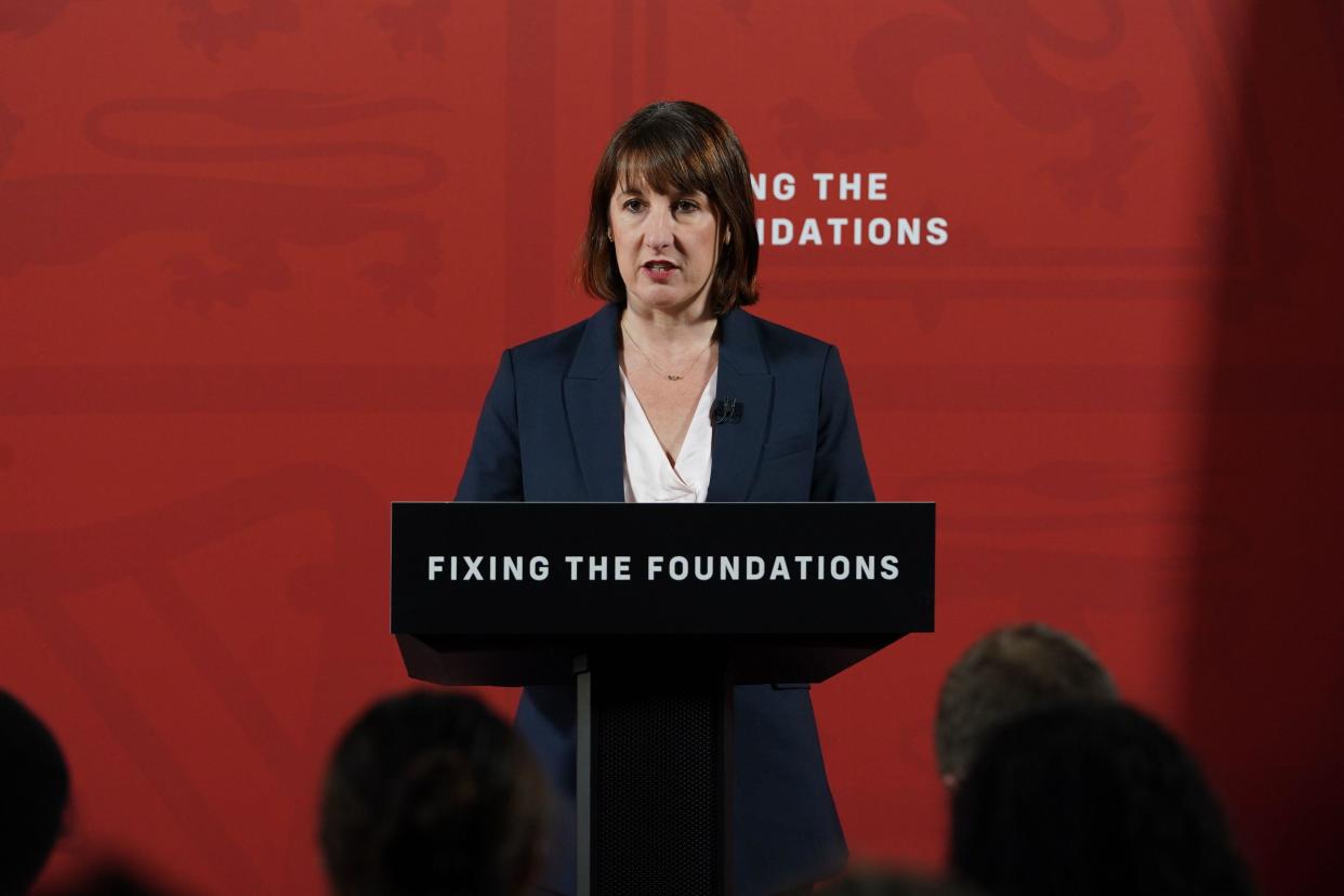 Chancellor of the Exchequer Rachel Reeves during a press conference following her statement to the House of Commons on the findings of the Treasury audit into the state of the public finances. Picture date: Monday July 29, 2024.