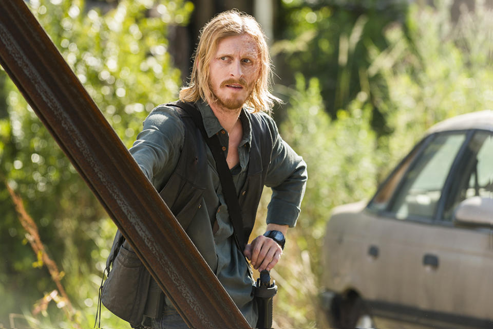 <p>Austin Amelio as Dwight (Credit: Gene Page/AMC) </p>