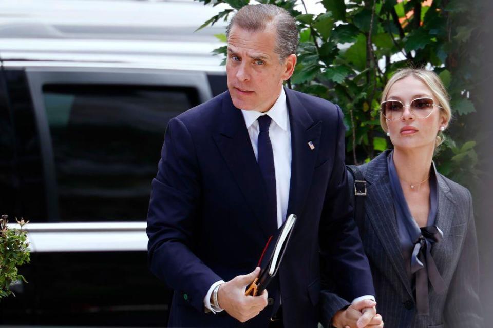 Hunter Biden acude al tribunal acompañado de su esposa, Melissa Cohen Biden.