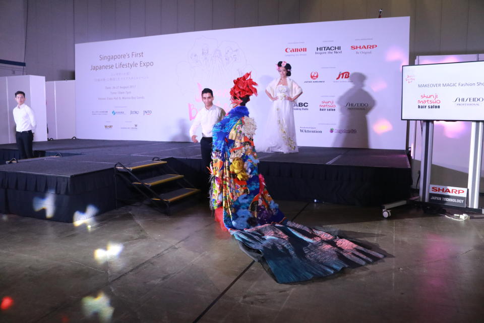 It took Soon Puay Keow over an hour to get dressed for the Makeover Magic Fashion Show. (Photo: Nurul Azliah/Yahoo Lifestyle Singapore)