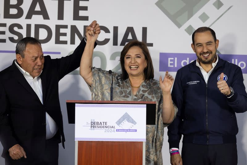 Mexican presidential candidates hold second debate, in Mexico City