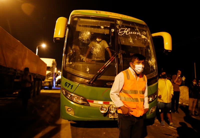 Protest over agrarian law, in Villacuri