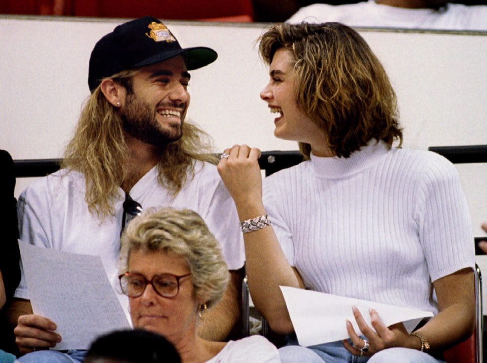 Agassi and Shields were married from 1997 to 1999. (Photo: AP)