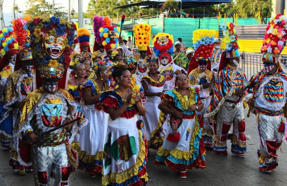 Unesco declared Barranquilla Carnival one of the “Masterpieces of the Oral and Intangible Heritage of Humanity” (Getty Images)