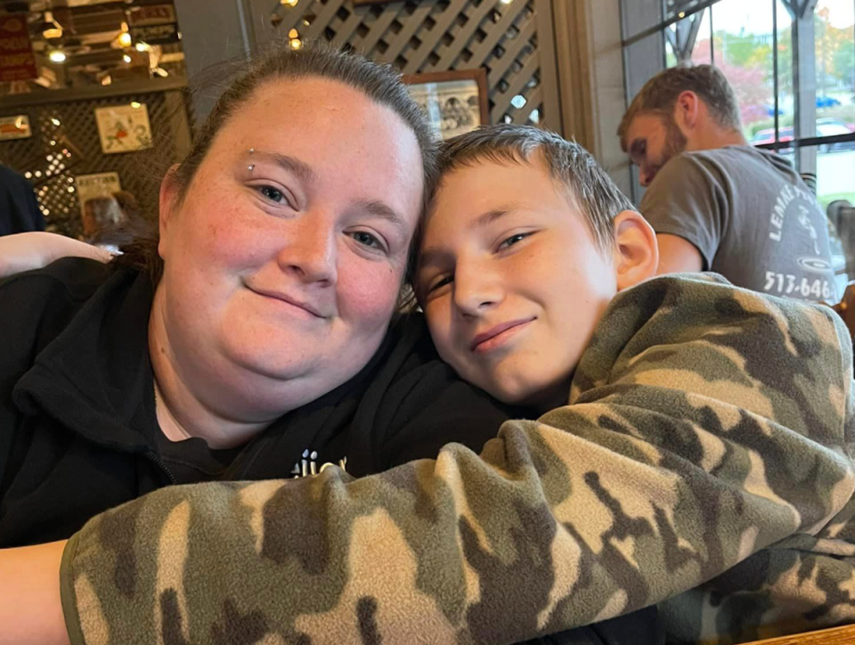 Ohio mother Mollee Campbell is speaking out about her son’s frightening pneumonia symptoms as cases spike in the state (Mollee Campbell/Facebook)