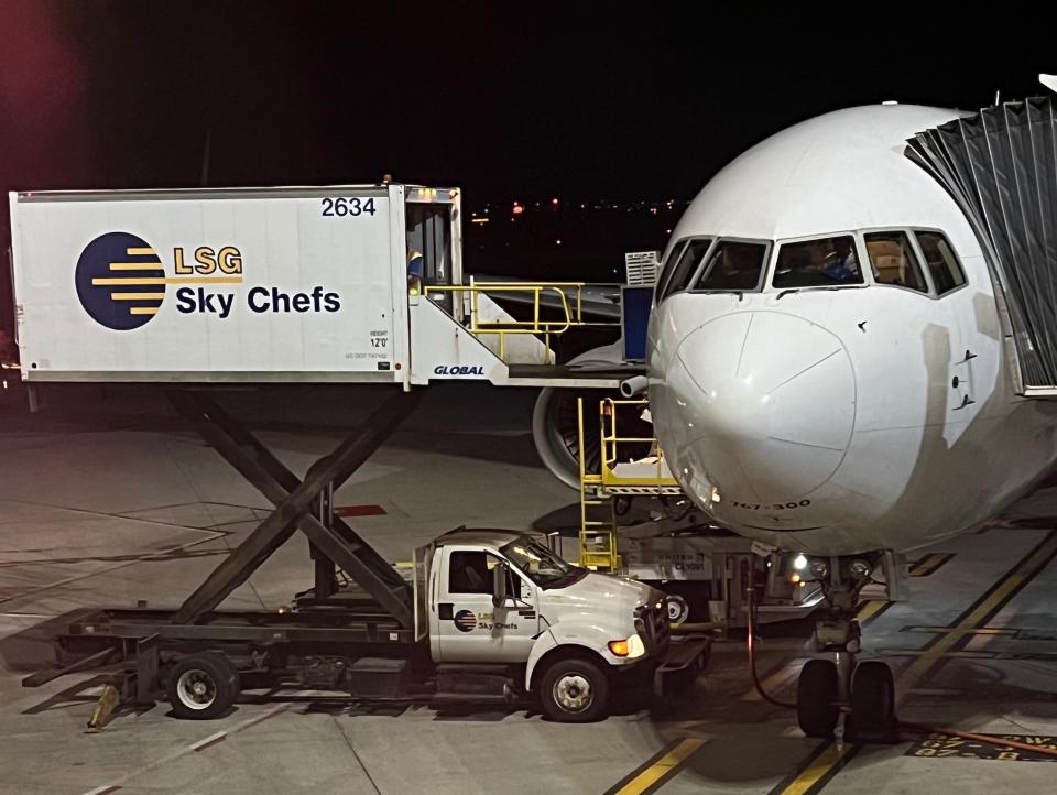 Flying on United's 767-300ER.