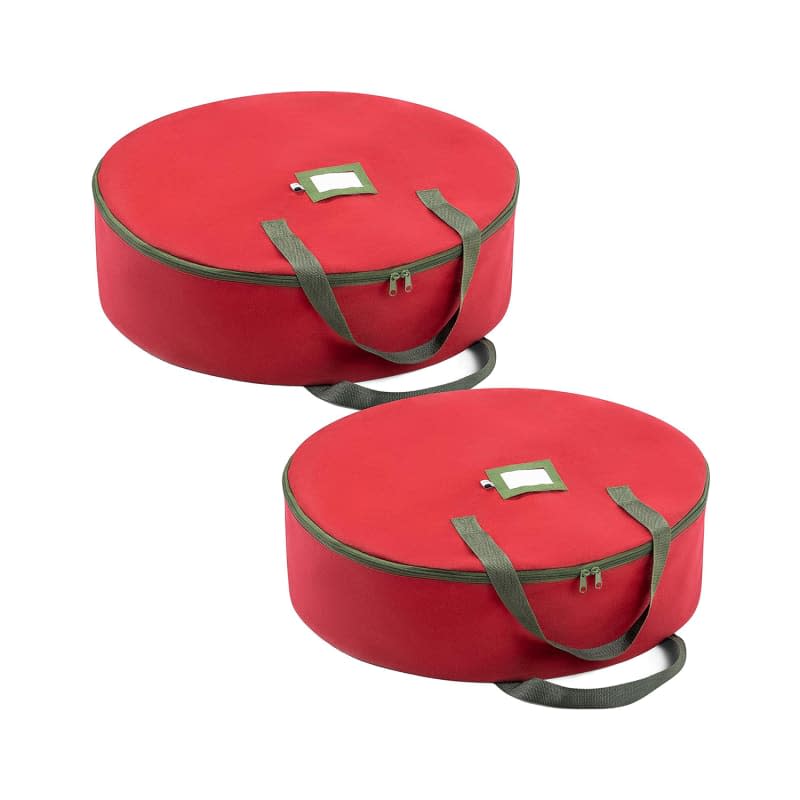 ZOBER Christmas Wreath Storage Container (2-Pack)