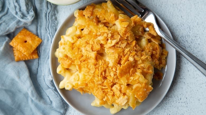 mac and cheese crunchy topping