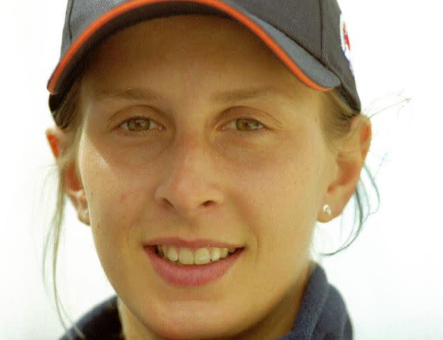 Décès de Lise Vidal, double championne d'Europe de planche à voile, à 43 ans (Lise Vidal lors de sa sélection pour les JO 2000 de Sydney par ERIC ESTRADE / AFP) (Photo: ERIC ESTRADE via AFP)