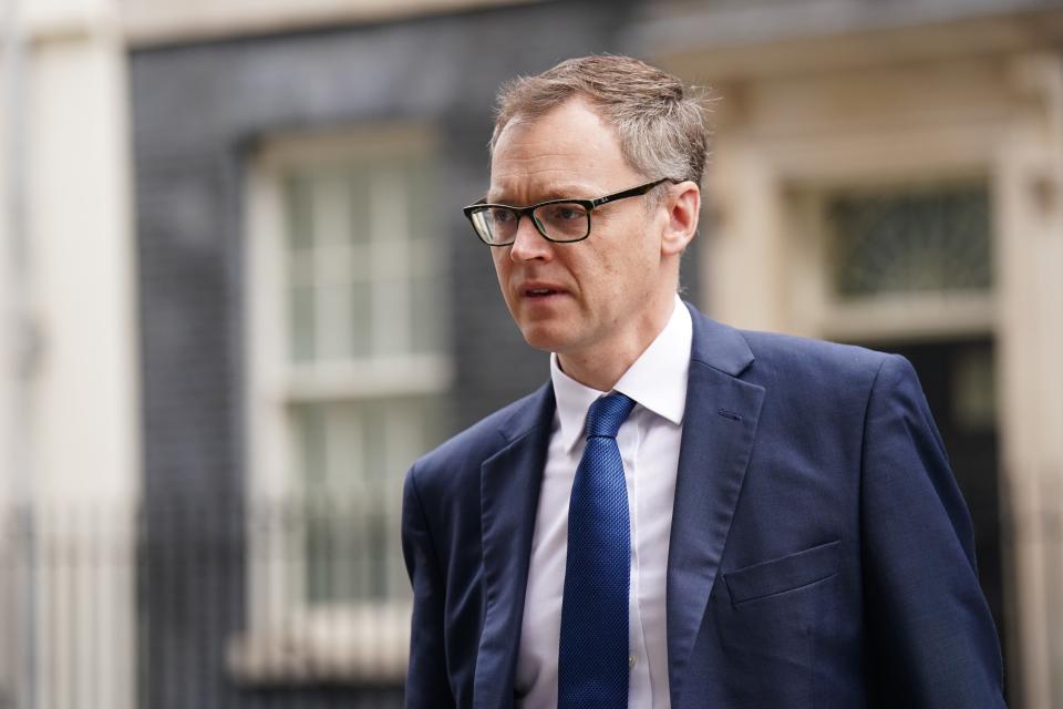 Illegal immigration minister Michael Tomlinson leaves Downing Street, London (James Manning/PA) (PA Wire)