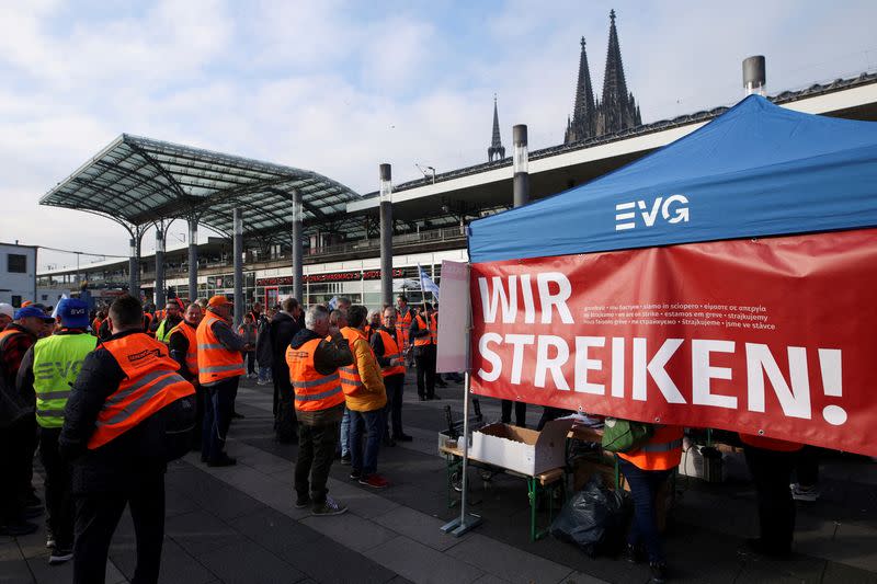 FILE PHOTO: Nationwide transport strike in Germany