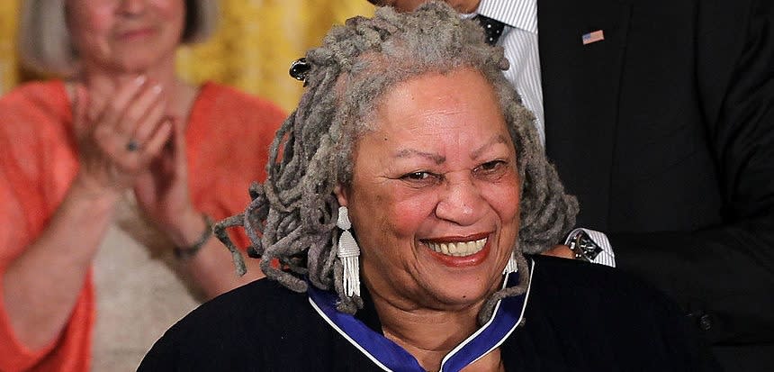 Novelist Toni Morrison is presented with a Presidential Medal of Freedom by U.S. President Barack Obama during an East Room event May 29, 2012, at the White House in Washington, D.C. (Photo by Alex Wong/Getty Images)