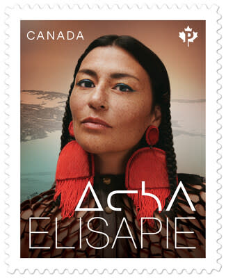 New stamp honours Inuk singer-songwriter, filmmaker and activist Elisapie (CNW Group/Canada Post)