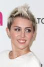 <p>The young singer has become well known for her peroxide punk pixie cut, working a mohawk at the 21st Annual Elton John AIDS Foundation's Oscar Viewing Party.</p>