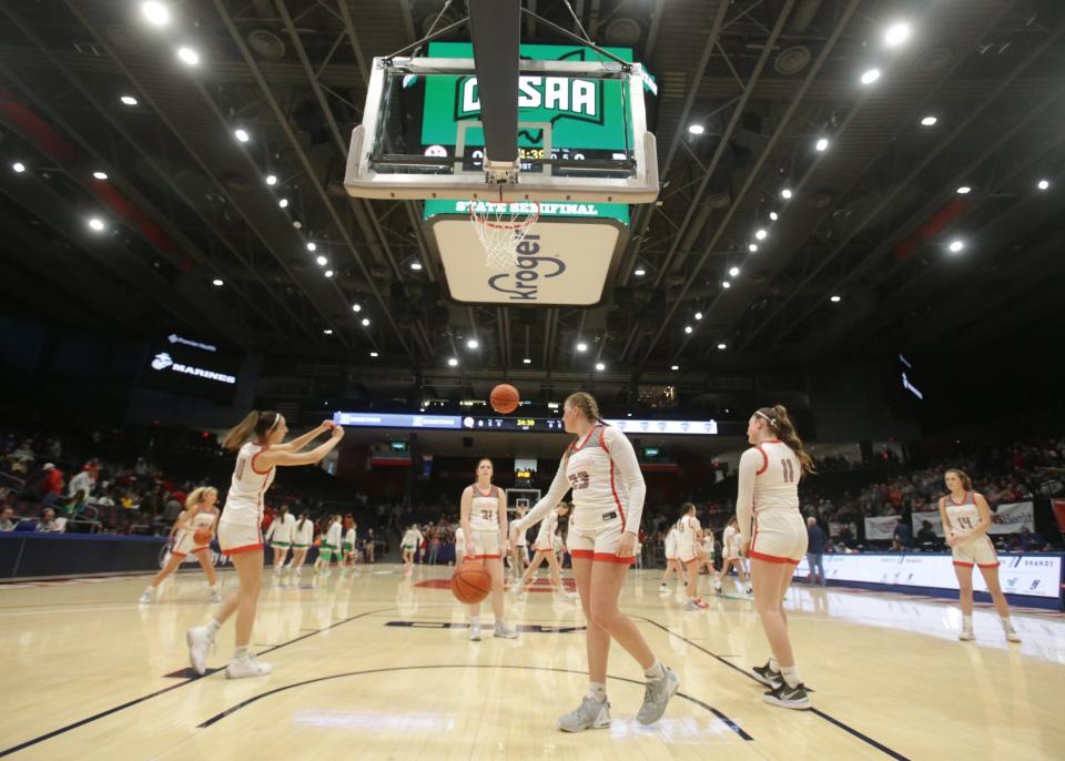 Northwest gets ready to face Proctorville Fairland in Thursday's OHSAA Division II girls basketball state semifinal.