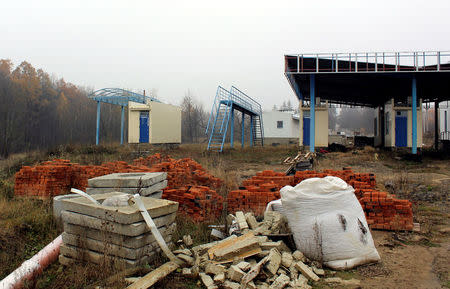 A view shows the Krasnoilsk crossing, which is under construction, on the border with Romania, in Ukraine November 17, 2017. REUTERS/Staff