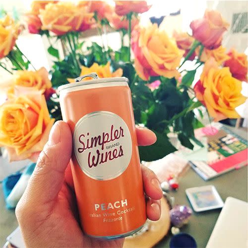 Simpler Wine Cans Peach