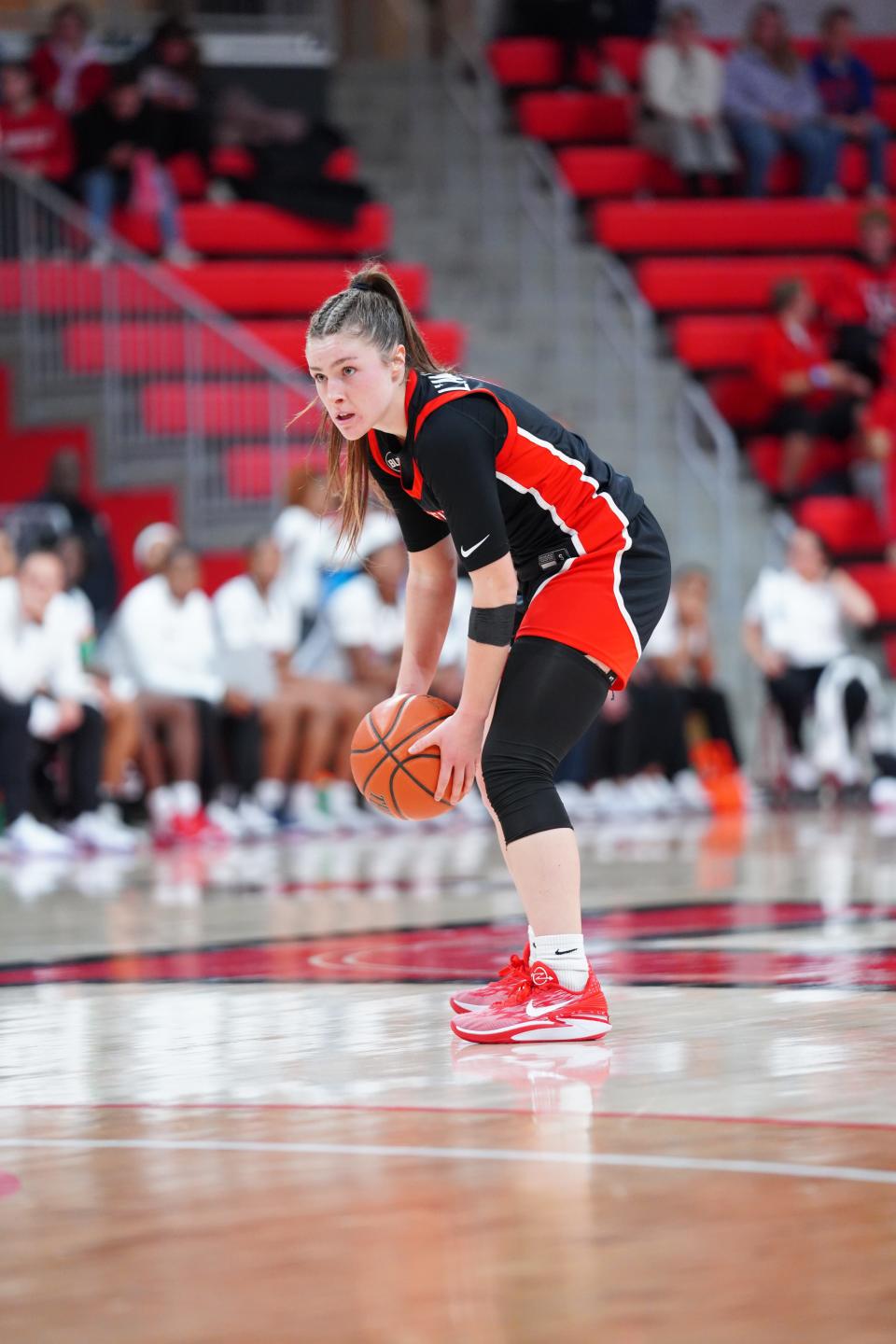 Maine-Endwell graduate Kaety L'Amoreaux of the Fairfield women's basketball team.