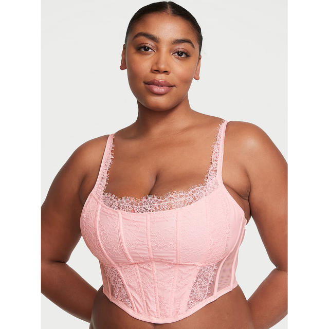 Fun & Flirty Lace-Trim Satin Push-Up Bra