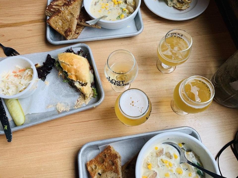 Food at Lost Nation Brewing in Vermont