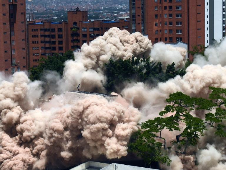 Pablo Escobar's luxury eight-storey home demolished in Colombia