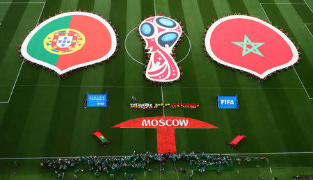 A general view before the match. REUTERS/Kai Pfaffenbach