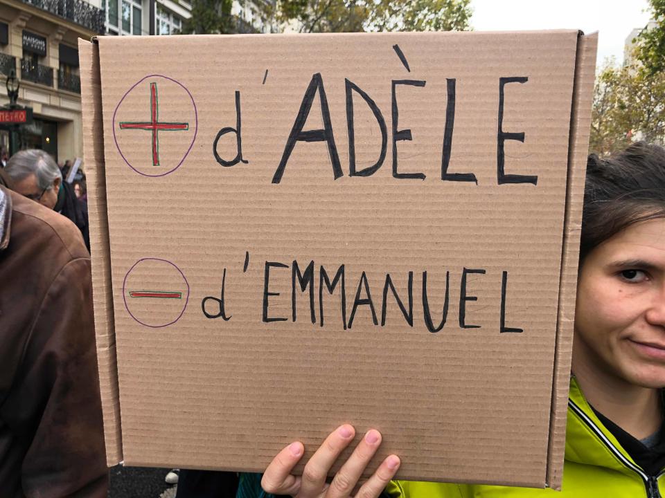 "+ d'Adèle, - d'Emmanuel"