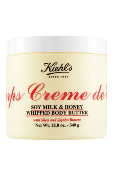 2) Kiehl's Creme de Corps Soy Milk & Honey Whipped Body Butter