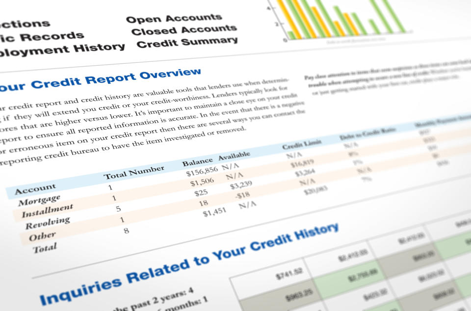 <strong>Truth:</strong> Though it represents the same types of information, your <a href="https://www.huffpost.com/topic/credit-report">credit report</a> is not the same as your credit score.Think of a credit report as your financial report card and your credit score as the overall grade.<br /><br />&ldquo;Your credit report is a record of your credit accounts &hellip; [including] your identifying information, a list of your credit accounts, any collection accounts you have, public records like bankruptcies and liens and any inquiries that have been made into your credit,&rdquo; said Nazari.<br /><br />On the other hand, your credit score is a three-digit number that represents how likely you are to repay your debts based on the information contained in the report. Your score is &ldquo;based on a complex algorithm that evaluates your relationship with credit over time,&rdquo; explained Nazari. &ldquo;Your credit score is not included on your credit report.&rdquo;