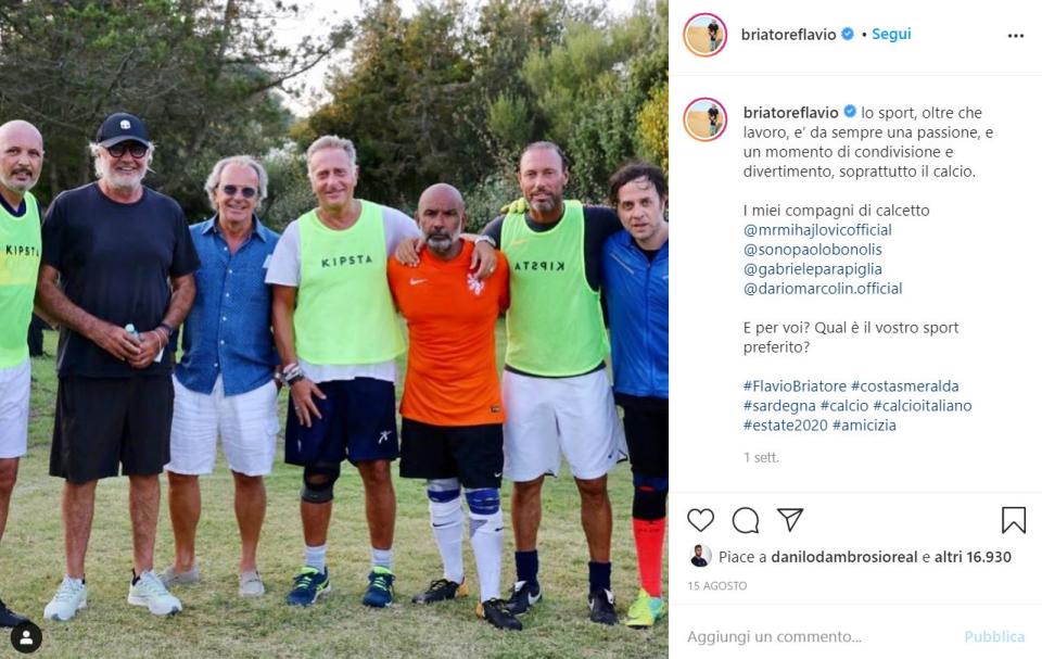 La foto postata da Briatore (Instagram)