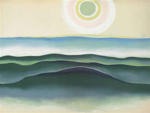 On Friday, Sept. 23, the Museum will host a virtual talk with Linda Grasso titled “Equal Under the Sky: Georgia O’Keeffe & 20th Century Feminism” in conjunction with the current exhibition “Georgia O’Keeffe: Things I Had No Words For.” This is O'Keefe's "Sun Water Maine."