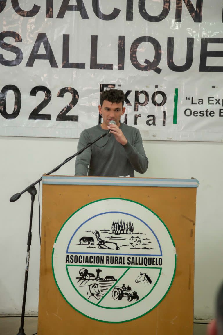 Federico Lema, presidente de la Asociación Rural de Salliqueló