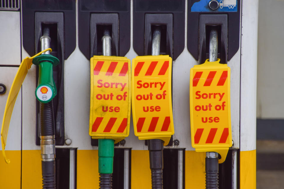 Fuel crisis: UK petrol prices hit eight-year high