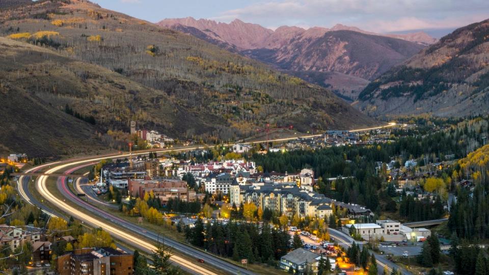 Vail, Colorado in the Rocky Mountains