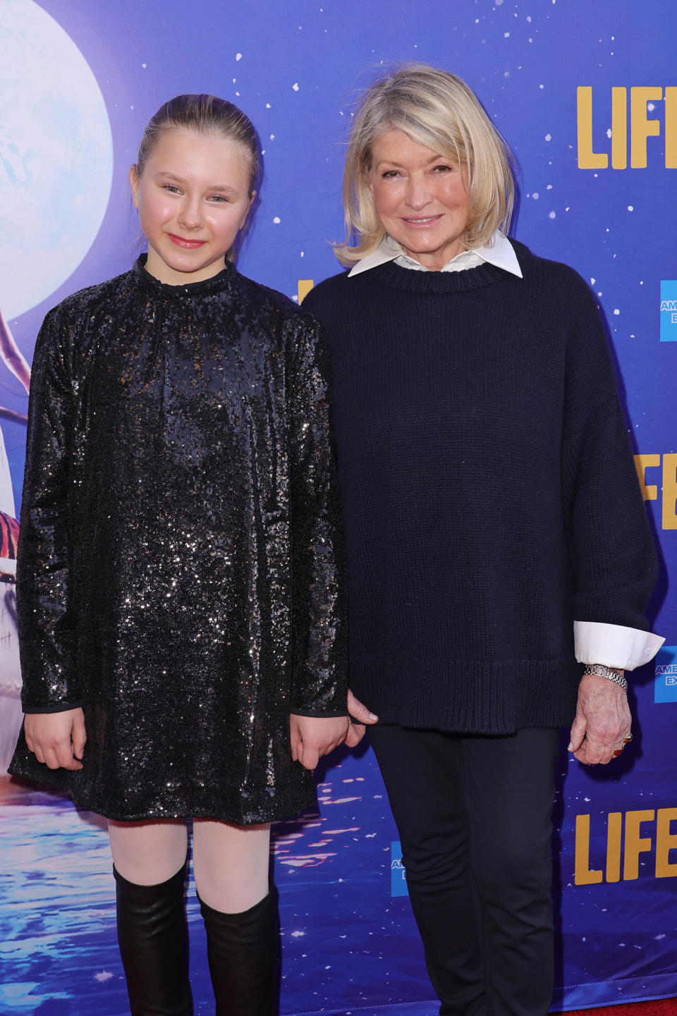 Martha Stewart and granddaughter at the Broadway opening night of 