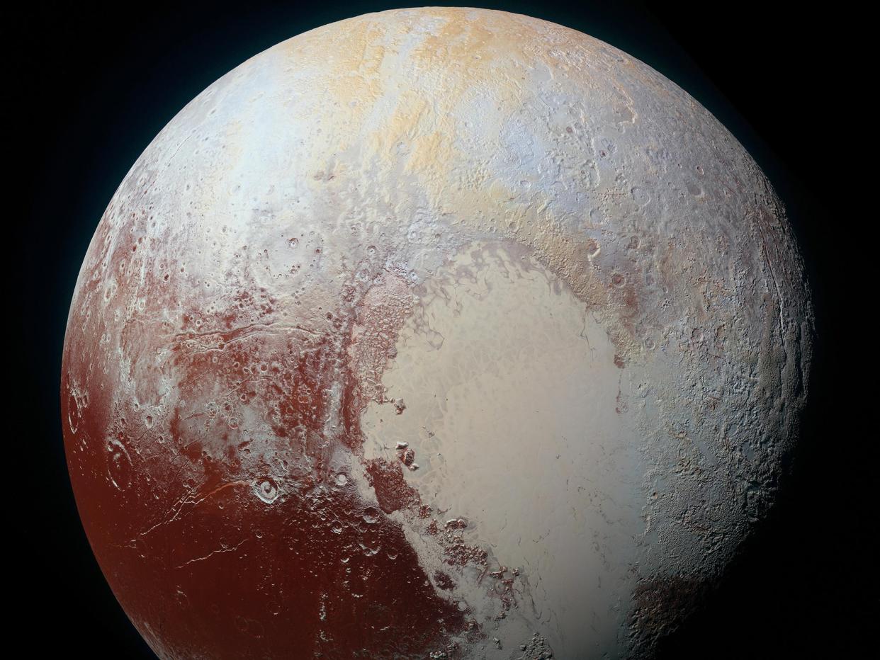 Pluto's "snow-white heart" captured by New Horizons, 14 July 2015: Nasa