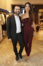 <p>The pair pose together at the Giambattista Valli London store opening.</p>