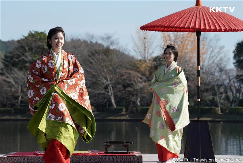 西野七瀨飾演小芝風花的陪嫁侍女。（圖／KKTV提供）