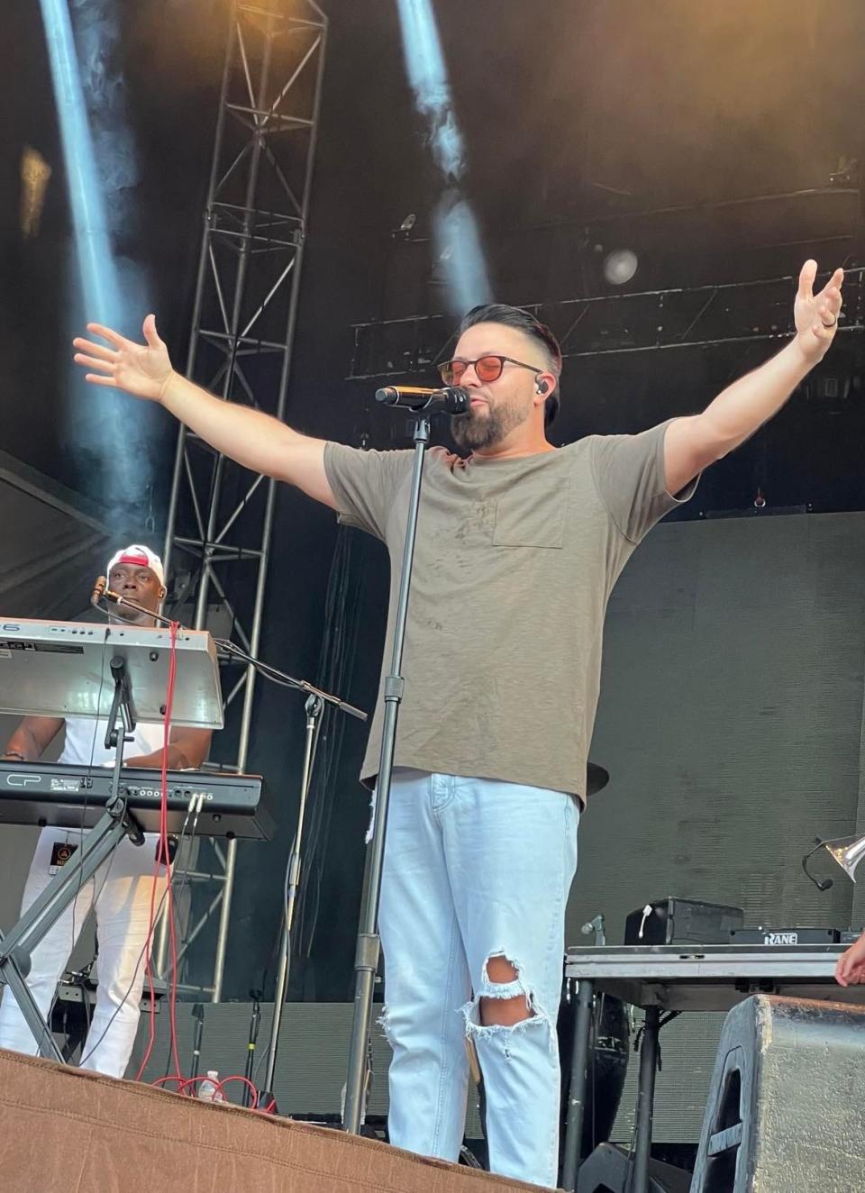 Danny Gokey opened the Alive Music Festival Thursday night at Atwood Lake Park. The contemporary Christian music festival continues through Sunday and features more than two dozen bands and artists, including Skillet, for King & Country, We The Kingdom, Andy Mineo and We Are Messengers.