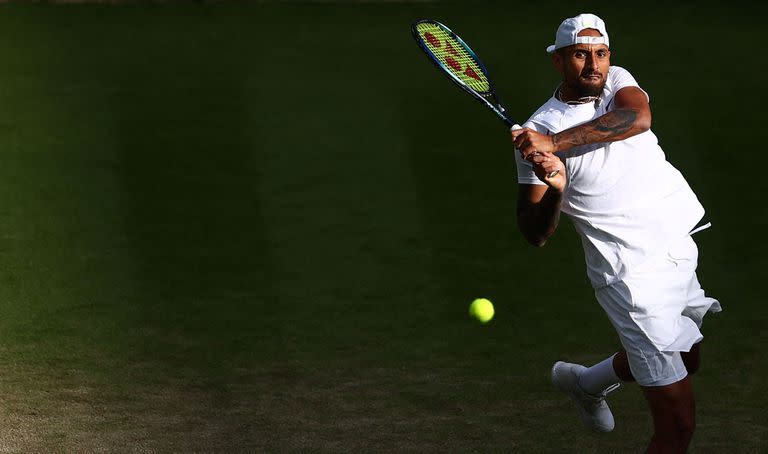 Nick Kyrgios en Wimbledon. 