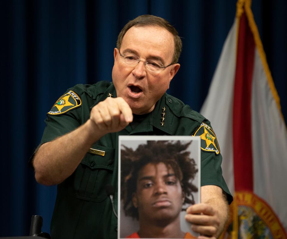 Polk County Sheriff Grady Judd said La'Darion Chandler talked about the shooting in a rap video he posted to a social media account.