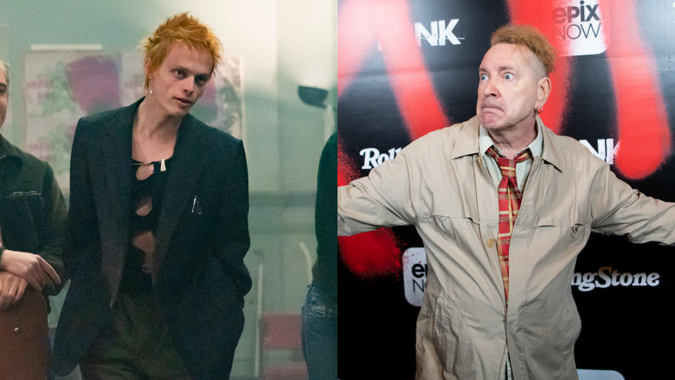 Anson Boon portrays John Lydon in Disney+ drama Pistol. (Disney/Getty)