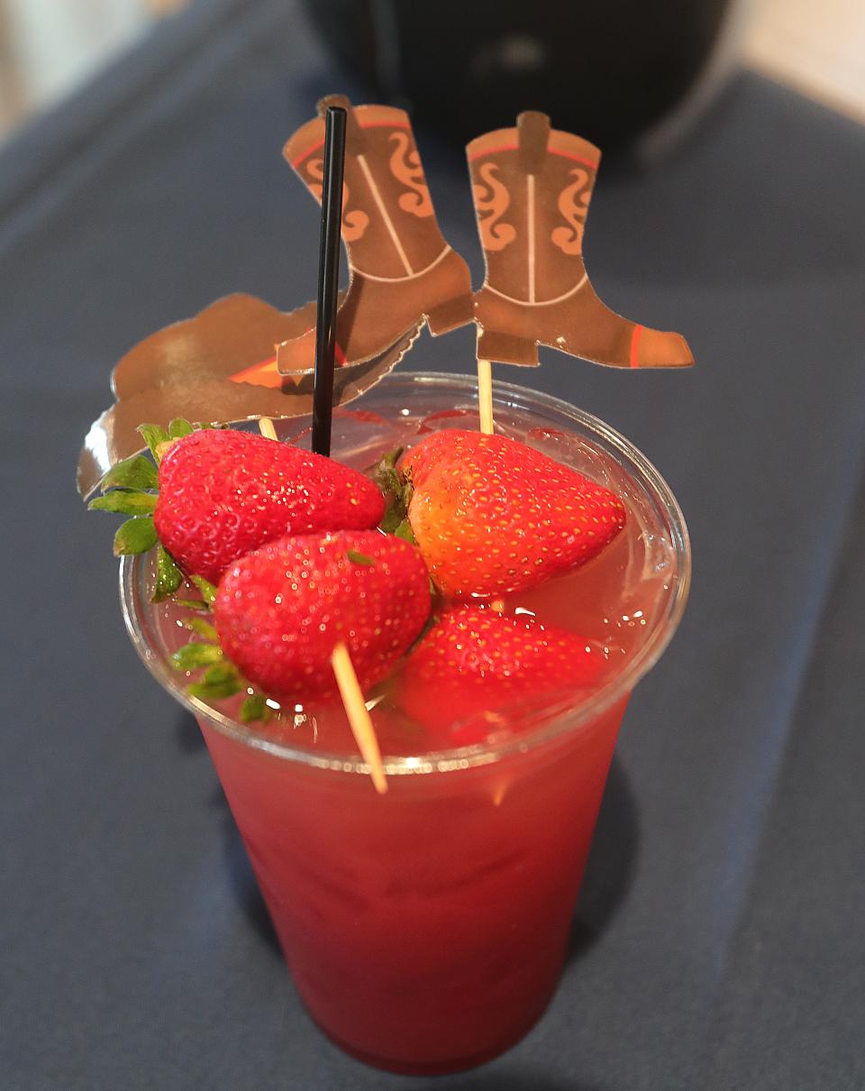 The Boot Scootin' Boozy, one of the Akron RubberDucks' new extreme menu additions this season, will be served at the Cutwater Tiki Bar in right field at Canal Park.