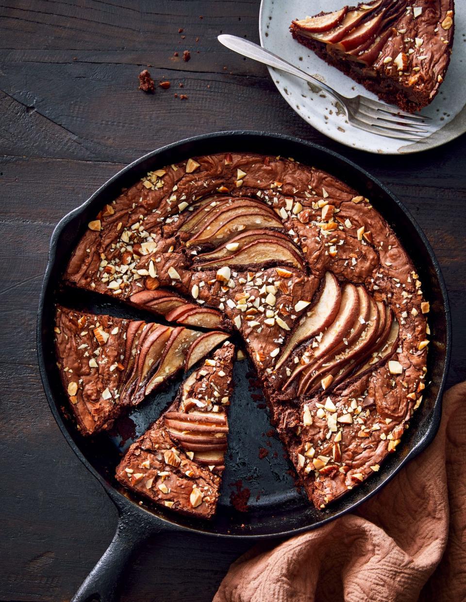 Dark Chocolate-Pear Cake