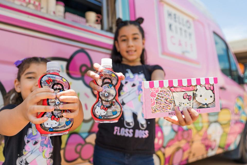 The Hello Kitty Cafe truck makes its way across the country delivering adorable, prepackaged desserts and selling all kinds of Hello Kitty merchandise.