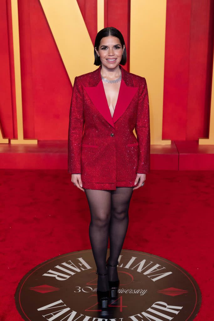 America Ferrera at the Vanity Fair afterparty