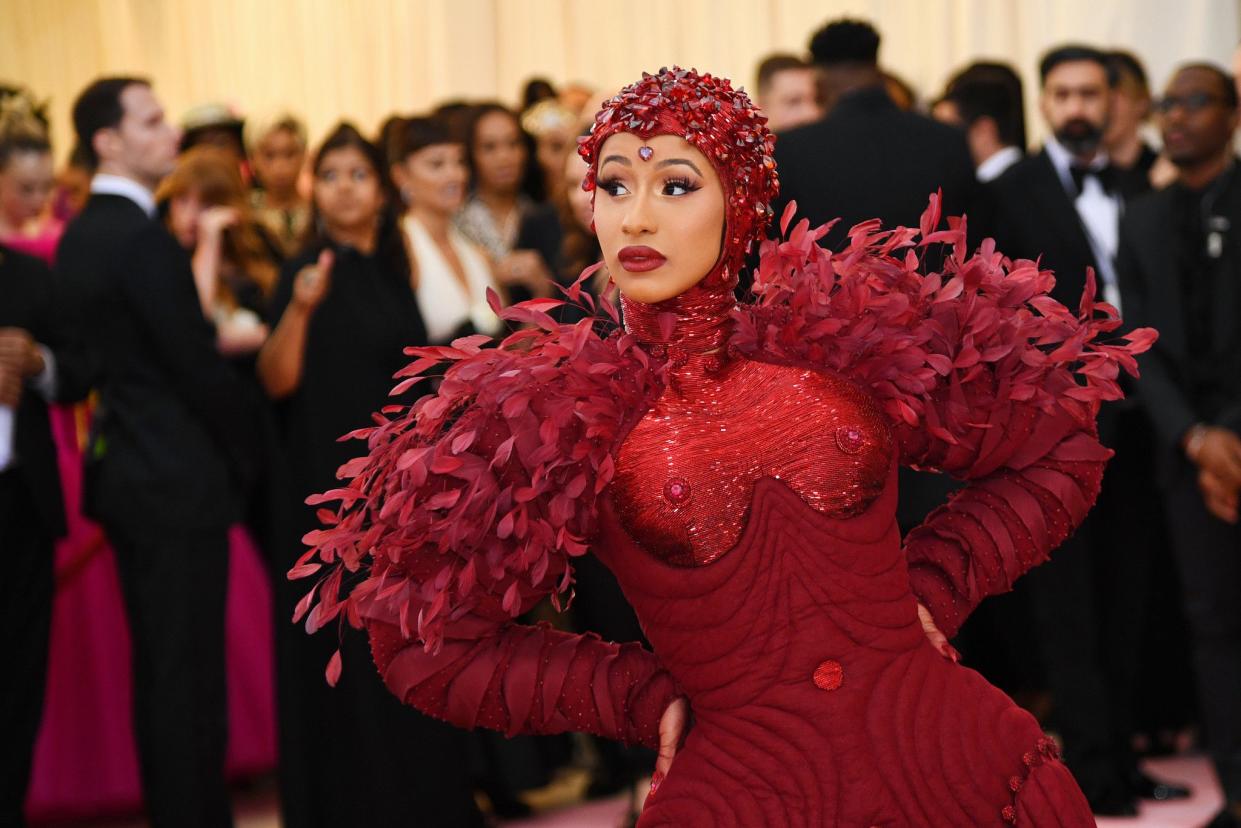 Cardi B attends The 2019 Met Gala Celebrating Camp: Notes on Fashion at Metropolitan Museum of Art on May 06, 2019 in New York City.