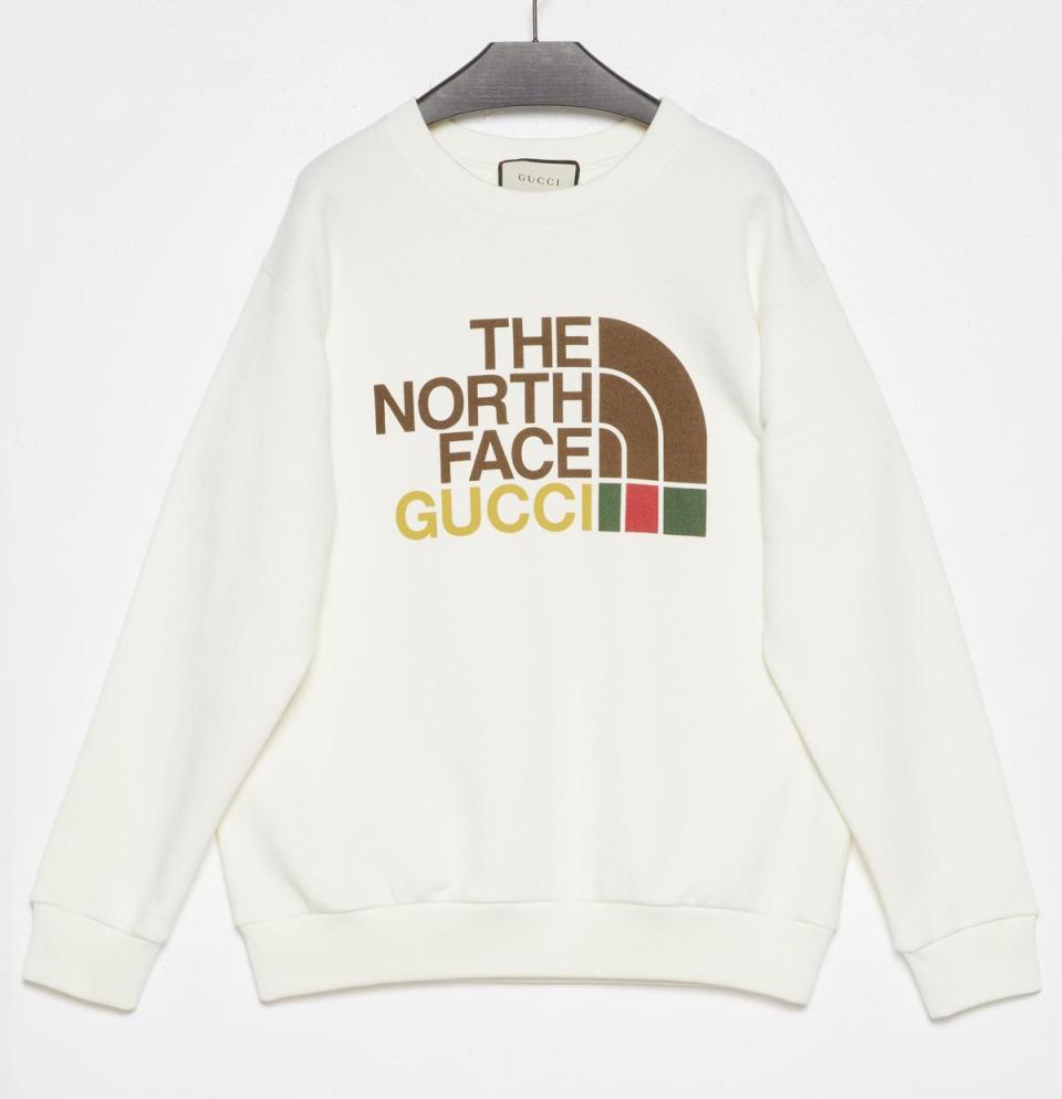 The North Face x Gucci 聯名衛衣 NT$38,000。（Gucci提供）