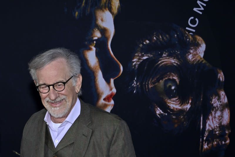 Steven Spielberg attended the TCM Film Festival for the 40th anniversary celebration of "E.T." File Photo by Jim Ruymen/UPI